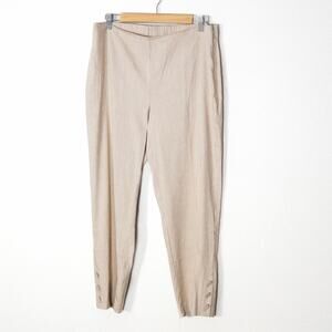 J.Jill Women’s Pants Size M Coastal Linen Minimalist Neutral Coastal Chic Resort